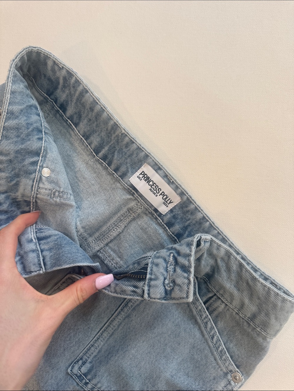 Prada Light Blue Denim Cargo Mini Skirt - Picture 3 of 3